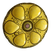 Oyster plate in HB Quimper earthenware