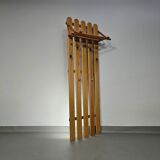 Pine wood coat rack / coatrack width 60 height 190 depth 30 cm