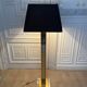 Lampadaire chromé et doré, Italie, 1970