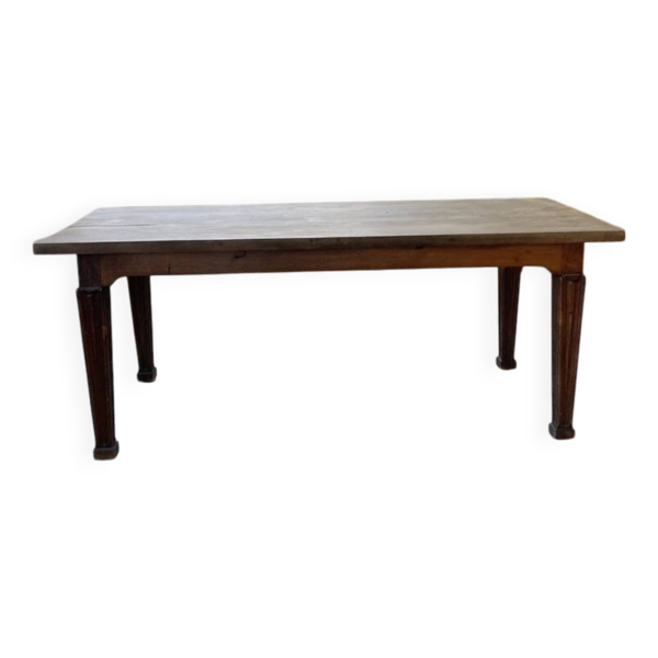 Table de ferme chêne massif 185cm