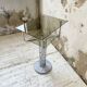 80s glass and marble console