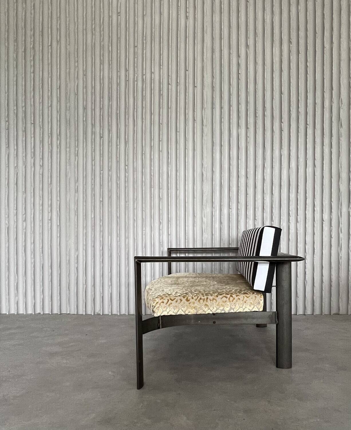 Funky loveseat (newly upholstered)