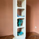 Vintage shelf from the 70s and 80s.
