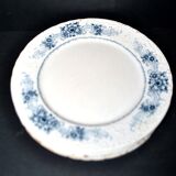 Sarreguemines set of 4 antique Aïda flat plates in earthenware from Sarreguemines U&C 19th century.