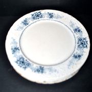 Sarreguemines set of 4 antique Aïda flat plates in earthenware from Sarreguemines U&C 19th century.