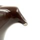 Mid-century modern brown ceramic vase / jug, Il Picchio Italy 1970s