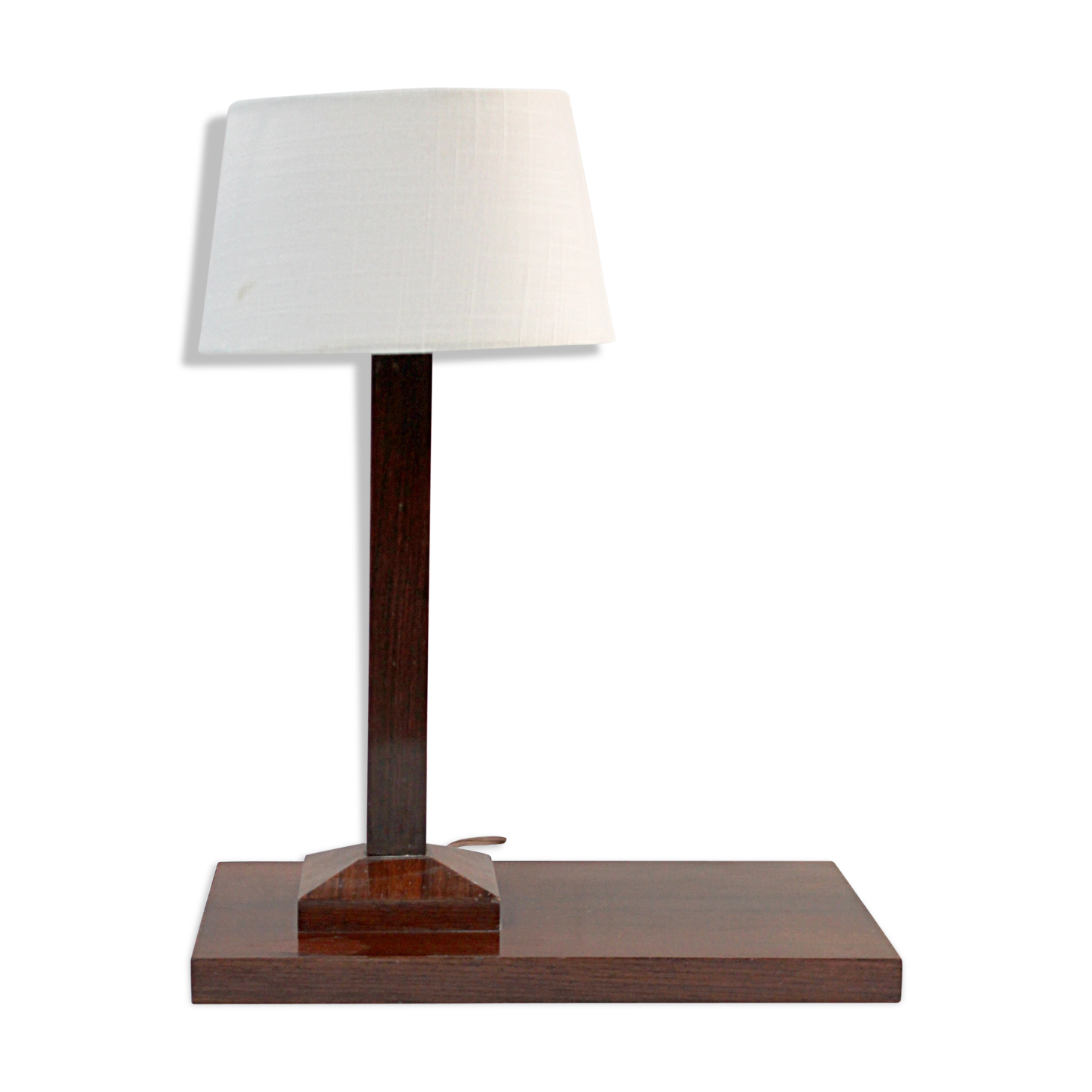 Art-deco lamp in rosewood