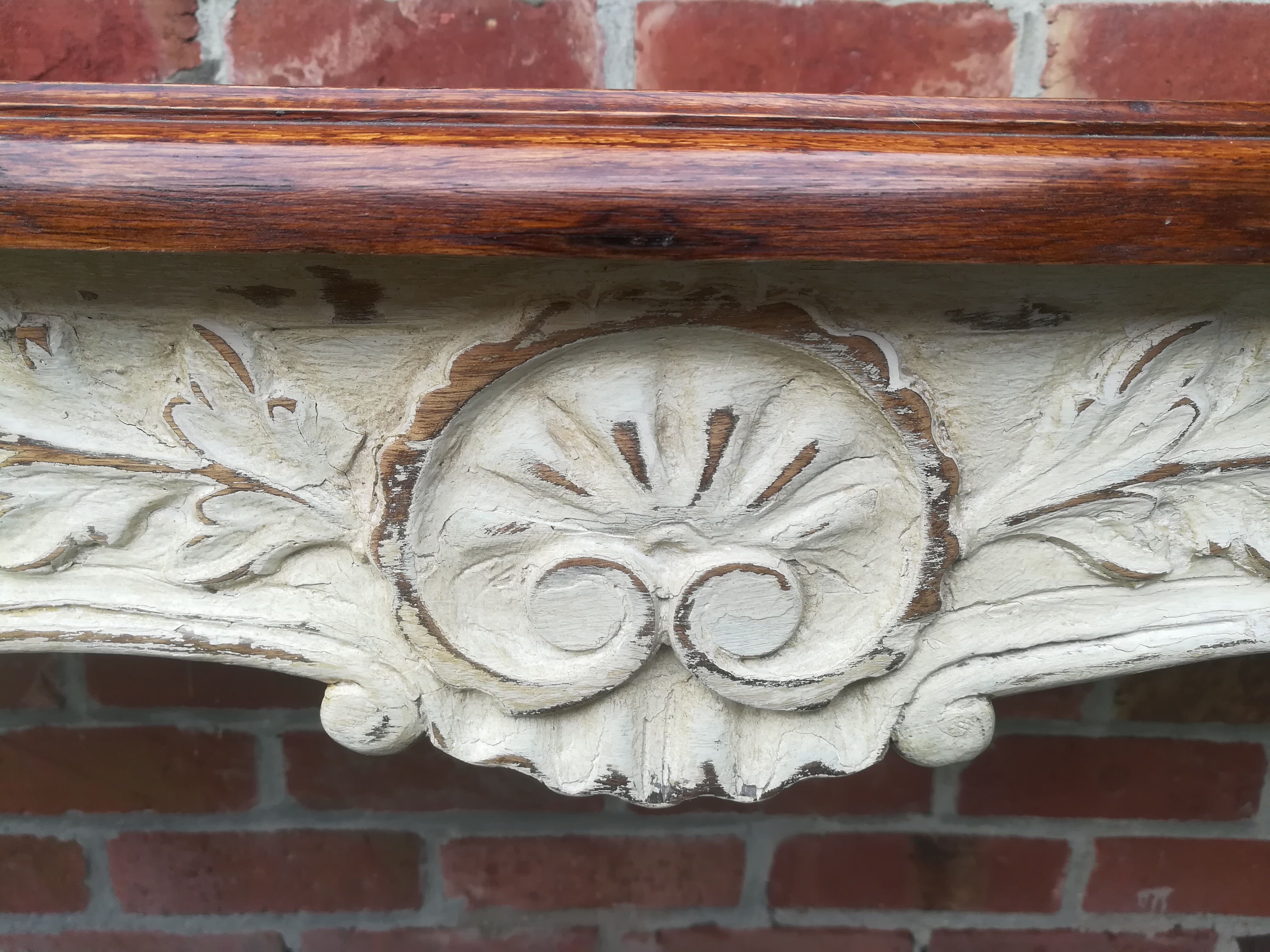 Louis XV style console patinated