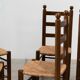 Ensemble de six chaises de salle à manger françaises par Charles Dudouyt