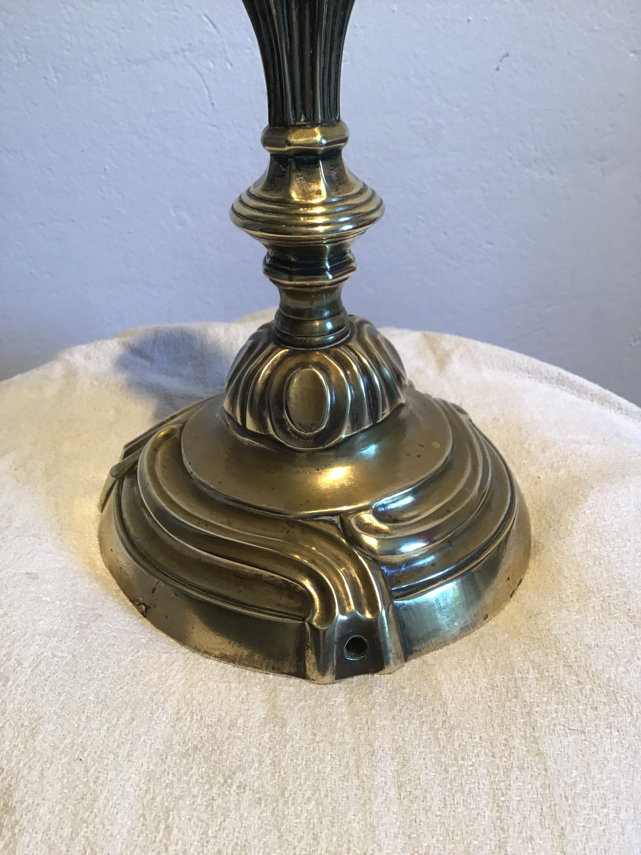 Louis XV Style bronze candlestick