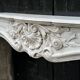 Remarkable Louis XV Style Fireplace In White Carrara Marble Circa 1880