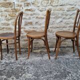 6 mismatched bistro chairs