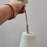 Handmade white opaline suspension