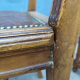 Set de 4 chaises style Louis XVI cuir