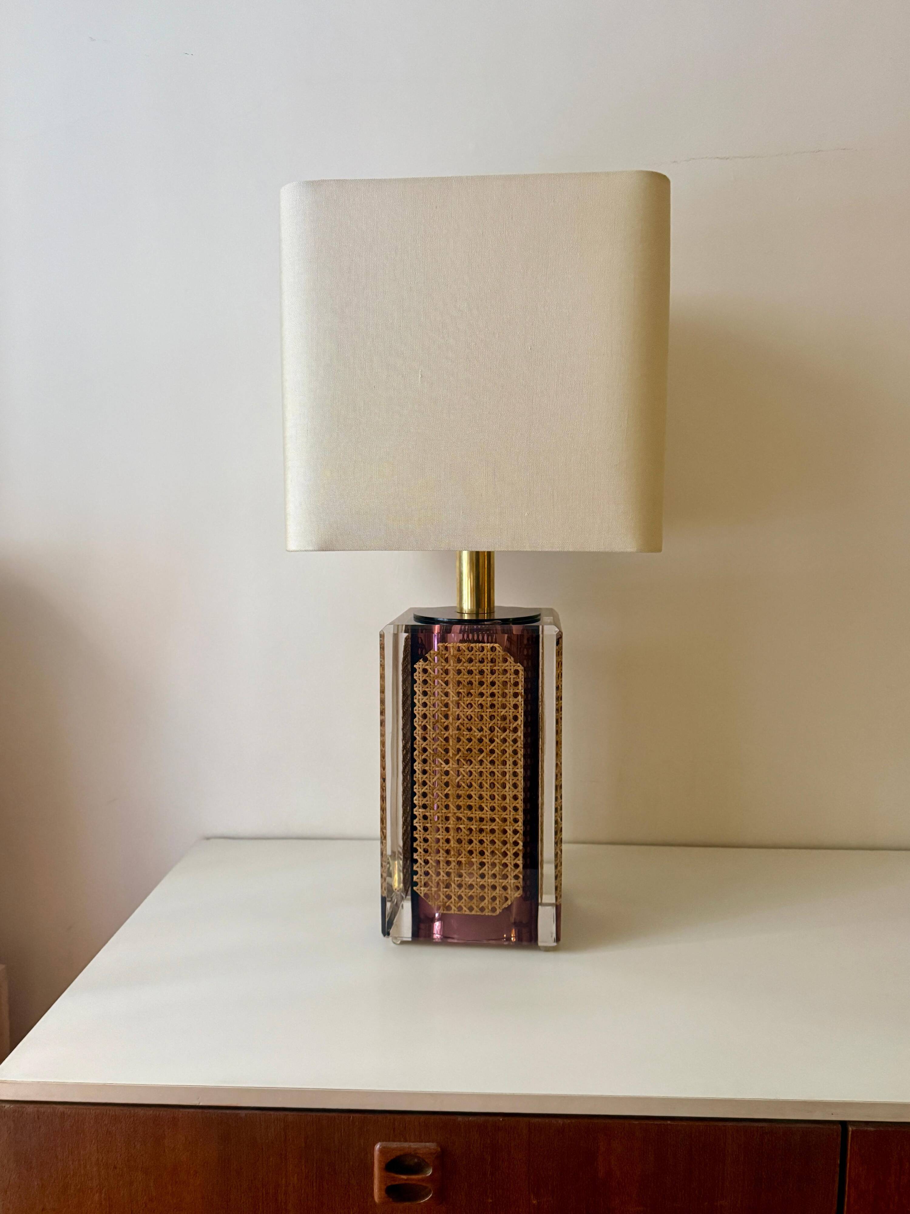 Methacrylate Lamp and Grid by Romeo Rega
