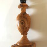 Vintage olive wood lamp