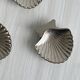 set of 3 metal shell bowls