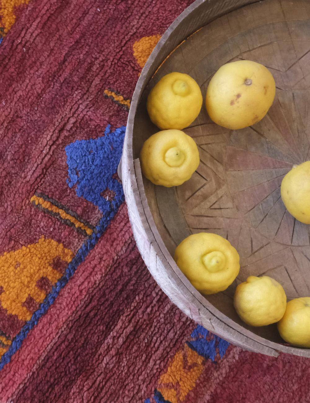 Brick Red Berber Rug - 153 x 107 cm