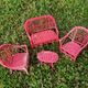 Rattan garden furniture for dolls - vintage