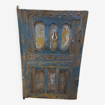Ancienne porte berbère en bois vintage authentique - maroc