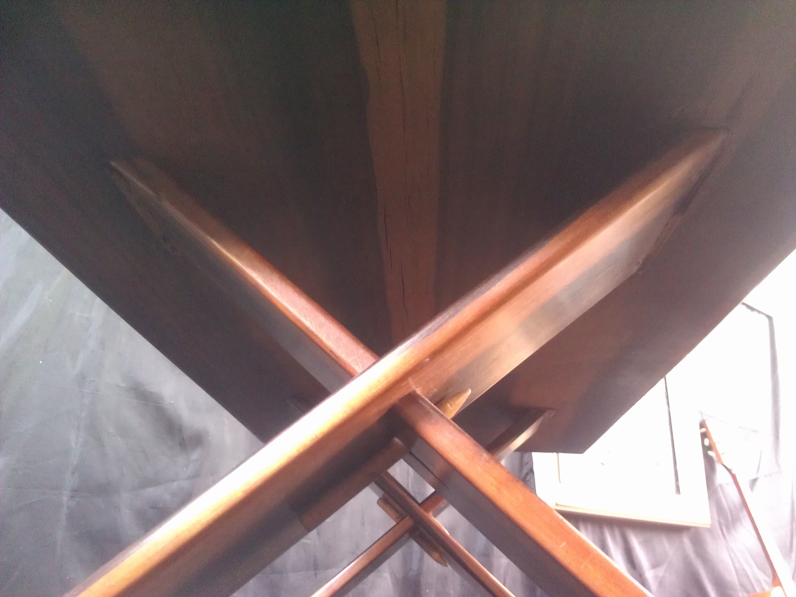 Coffee table in ebony from the 40s/50s