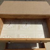 Art Deco 3-drawer wooden chest of drawers - Completely restored and refurbished -