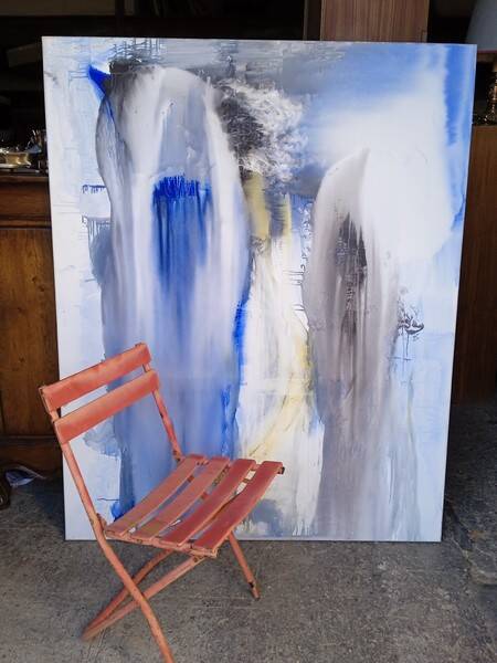 Painting 162cm Acrylic on canvas surrealism / abstract