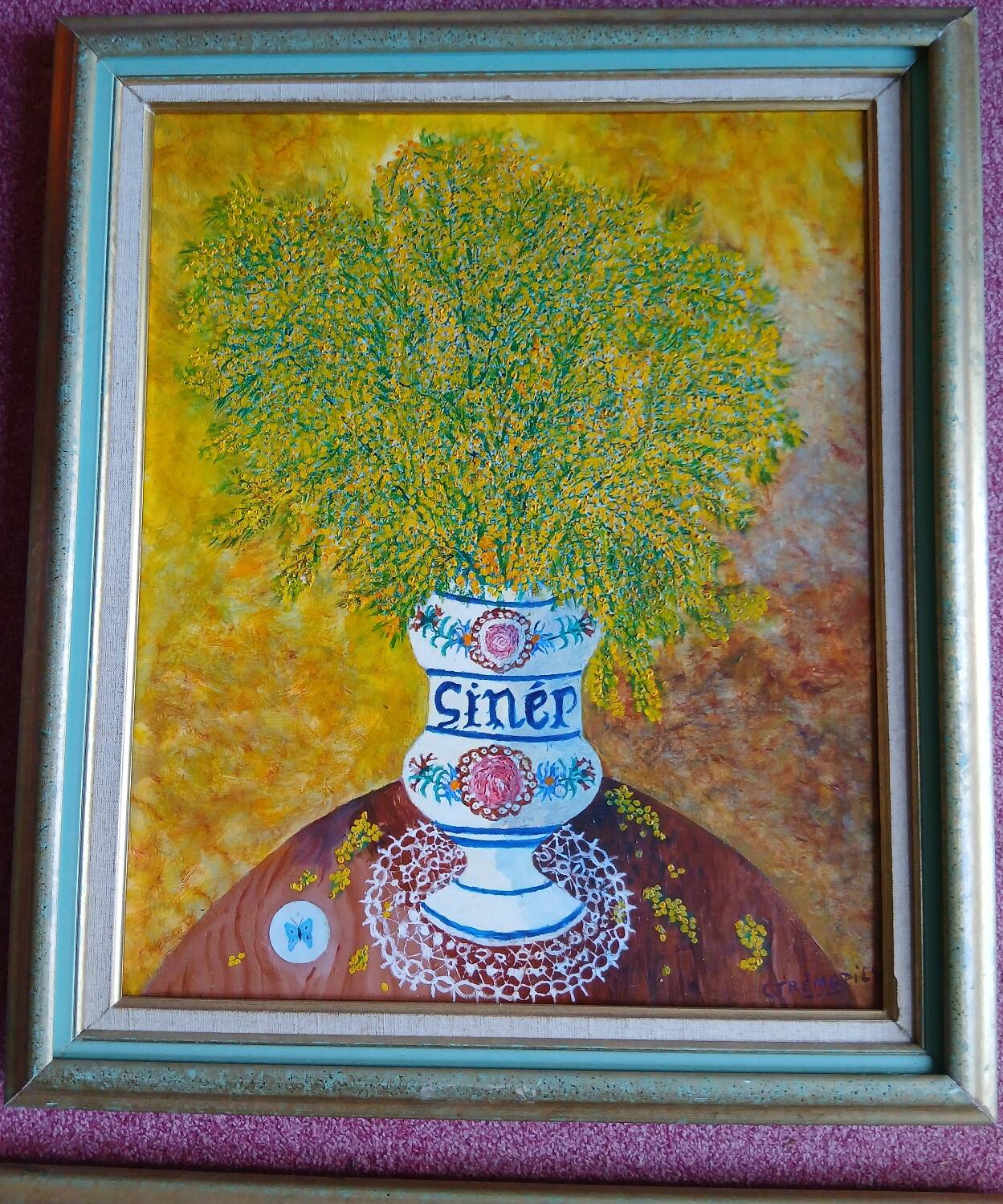 The Bouquet - oil on canvas