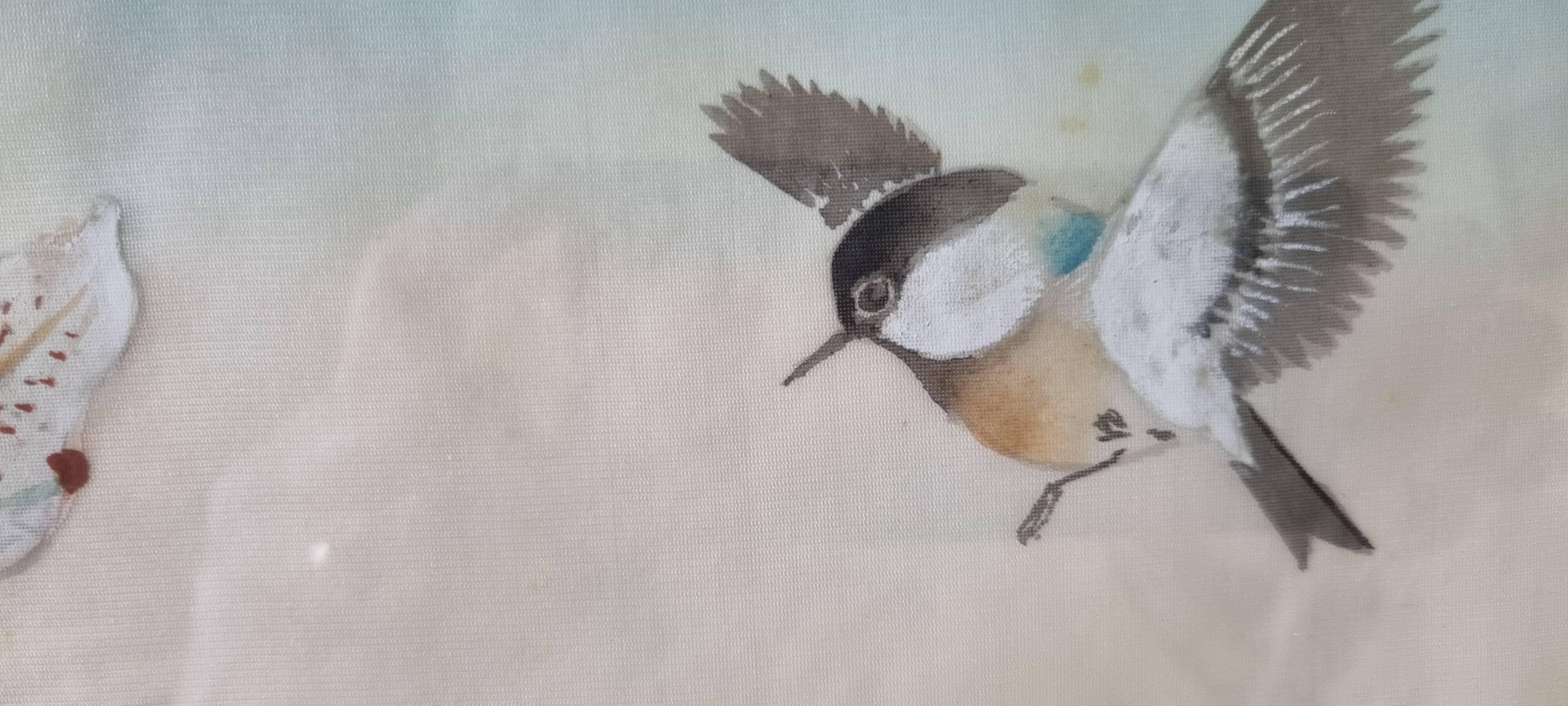 Vintage Chinese paintings on silk