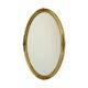 Hollywood Regency Golden Mirror Oval Deknudt Classic
