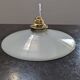 Old hanging lamp in white opaline Art Deco 1930 Ø 26 cm