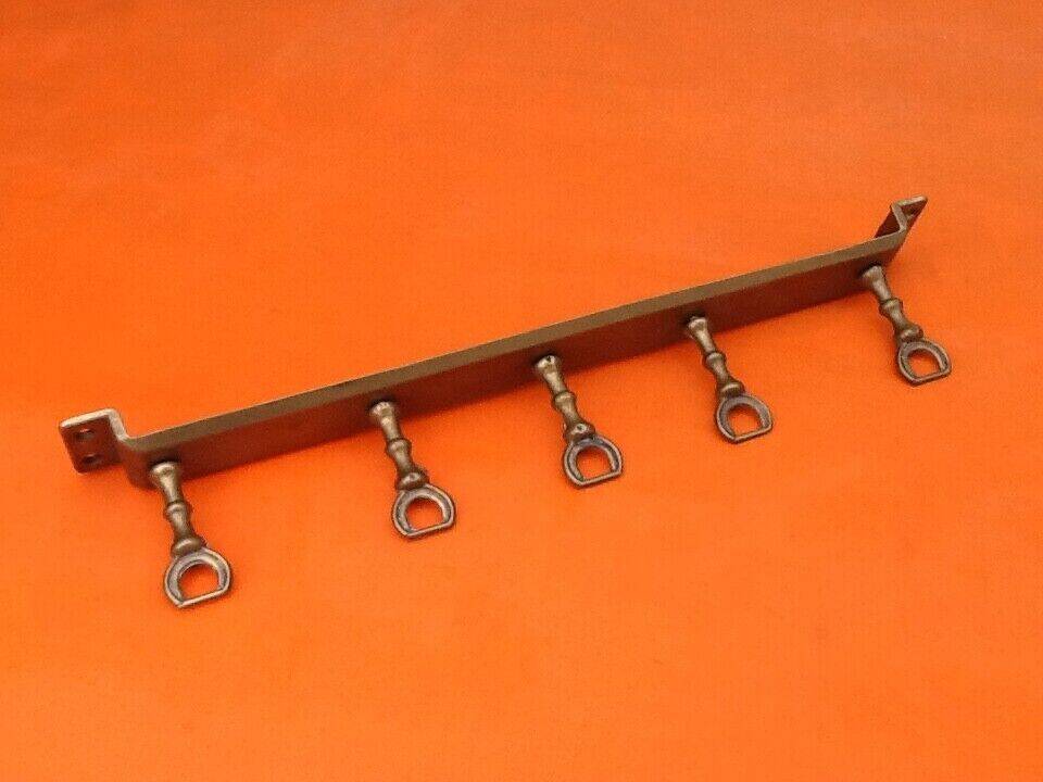 Set of 5 solid brass kitchen utensils