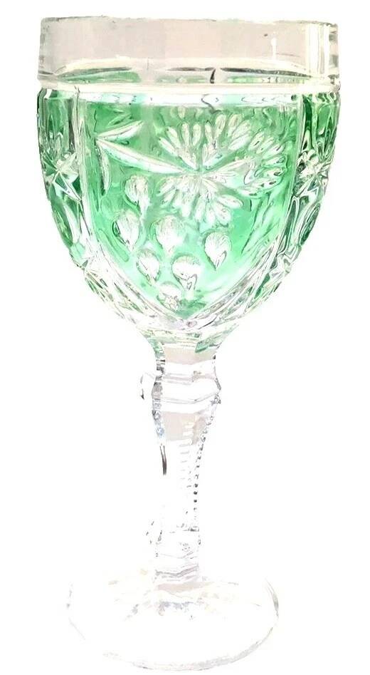 Coloured stem glass Anna Hutte (Germany) Model Asti