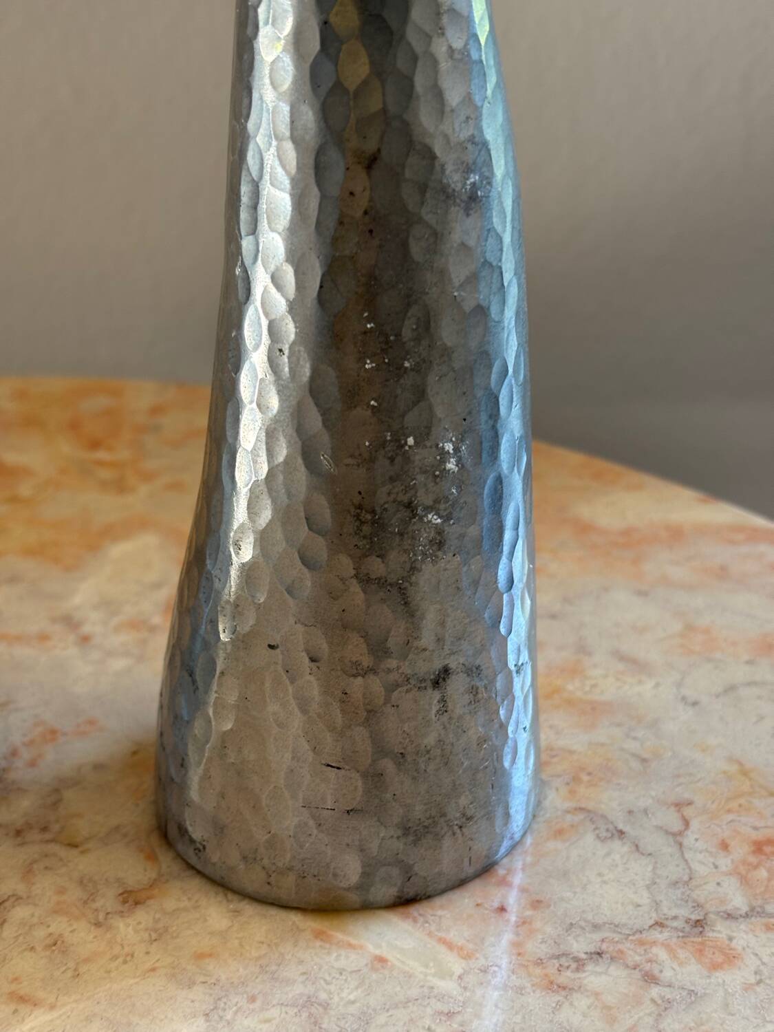 Cast aluminum candle holders