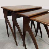 Vintage Italian design nesting tables mimiset 1950