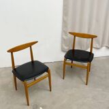 Paire de chaises scandinave