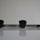 Wall coat rack with 3 hooks vintage 60's