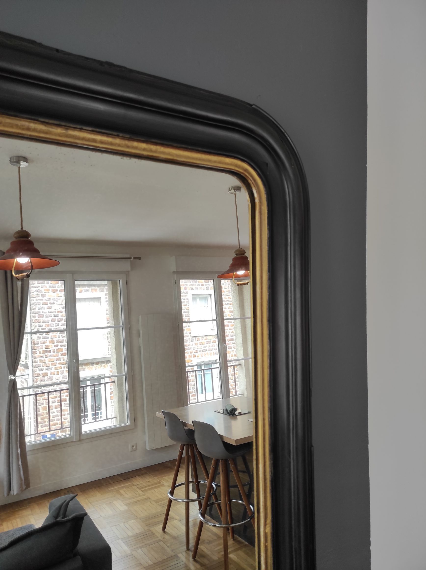 Miroir ancien Louis Philippe 98x71 cm