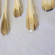 6 Christofle Art Deco style silver-plated metal forks 2106256