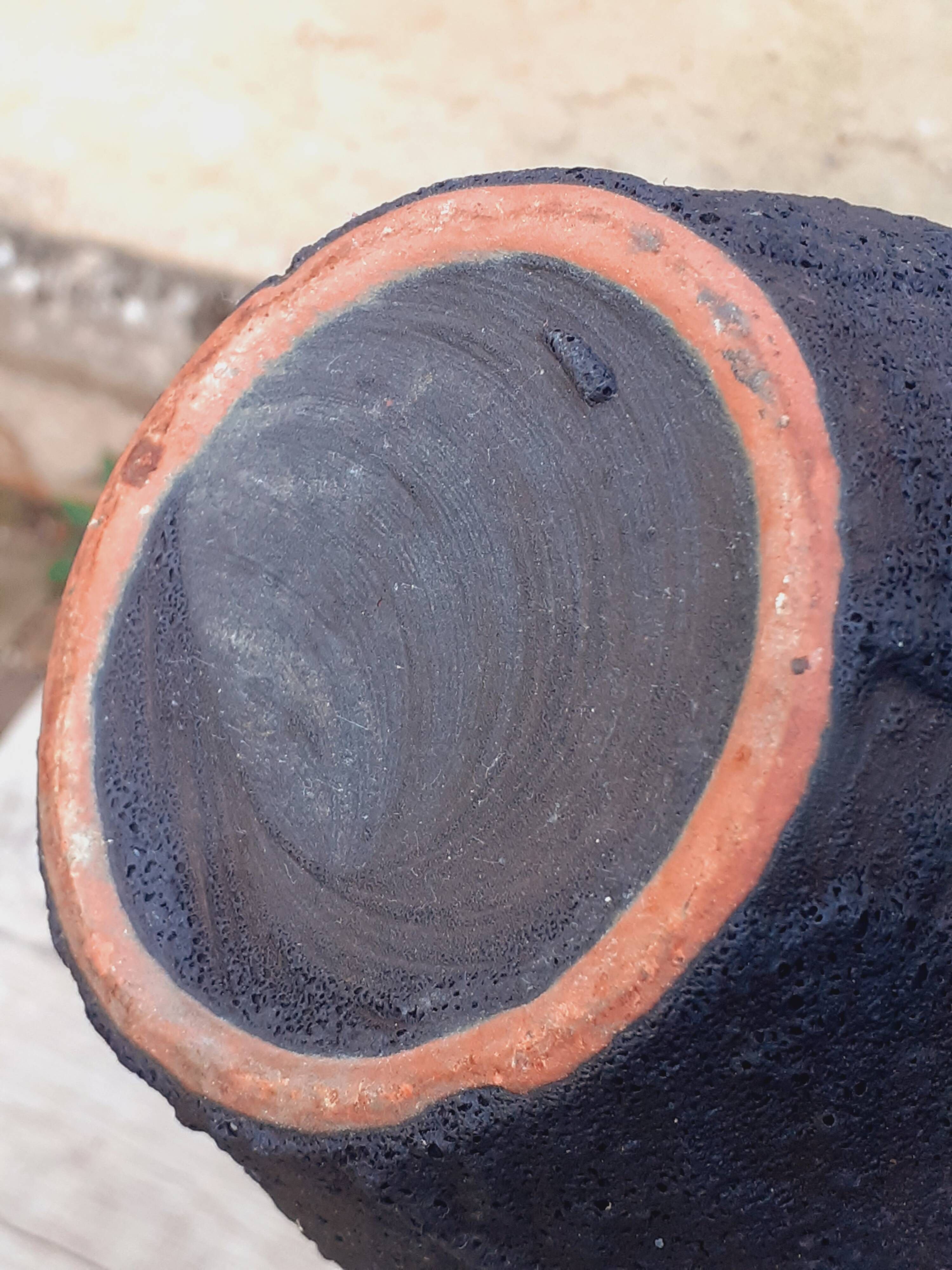 Vase en céraique année 60/70 Fat Lava Marei