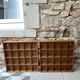 2 casiers muraux vintage en teck