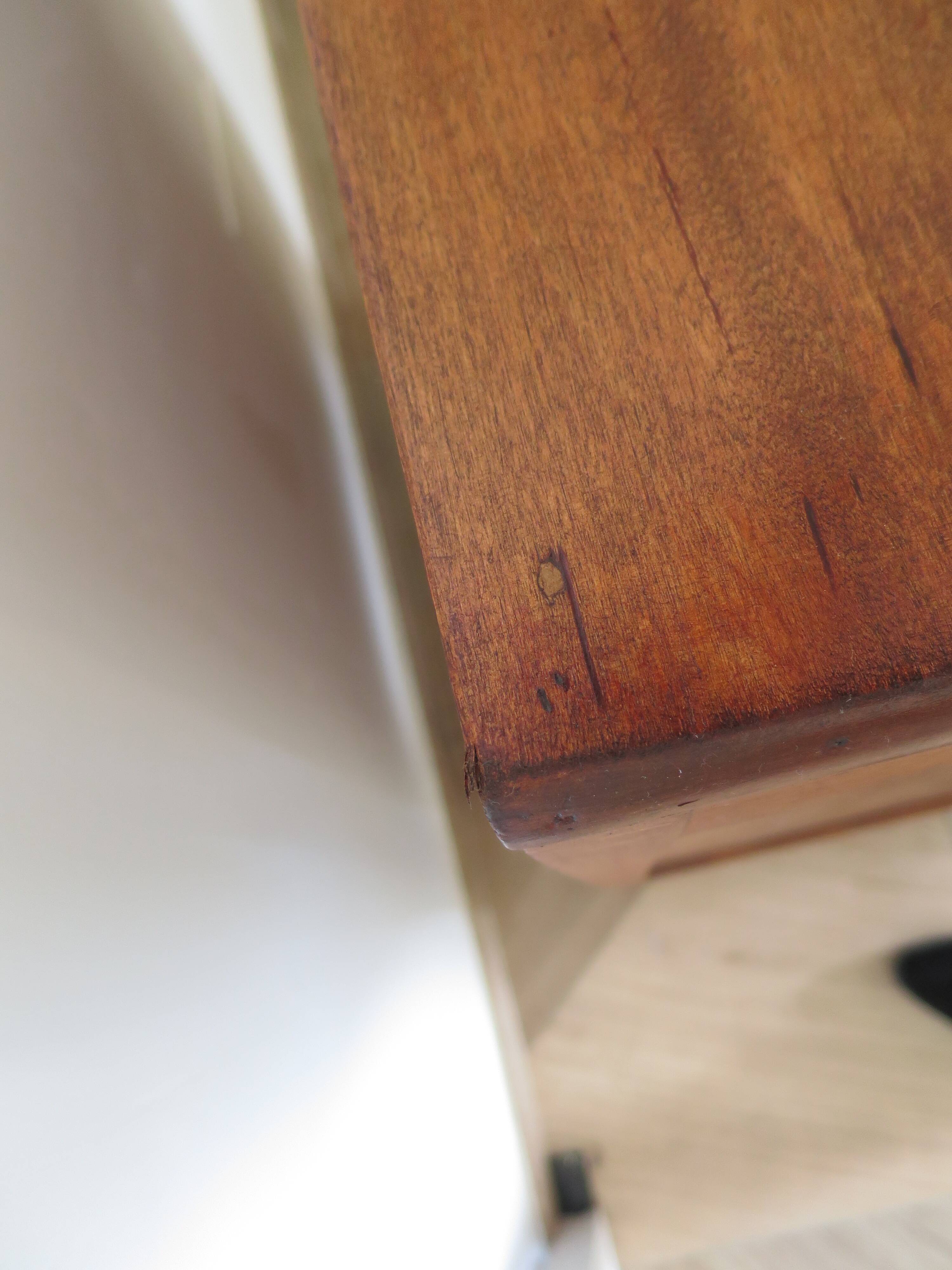 Art Deco chest of drawers in dark wood with 3 drawers, 1950s