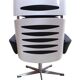 Space Age Lounge Chair, White Lacquer, Leather, Reptile Look, Germany, 1970s