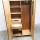 1950s Mid-Century Modern oak wardrobe with 2 doors and 2 drawers.
