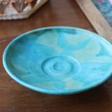 Empty pocket in blue enamelled stoneware