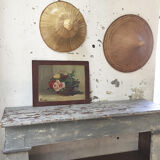 Painting flowers old oil