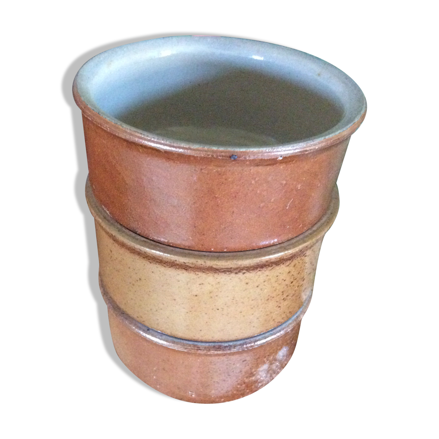 Series of 3 sandstone bowls