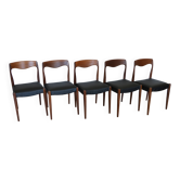5 Scandinavian chairs in the style of Niels Otto Møller
