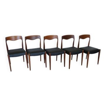 5 Scandinavian chairs in the style of Niels Otto Møller