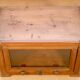 Art Deco showcase in Burmese teak
